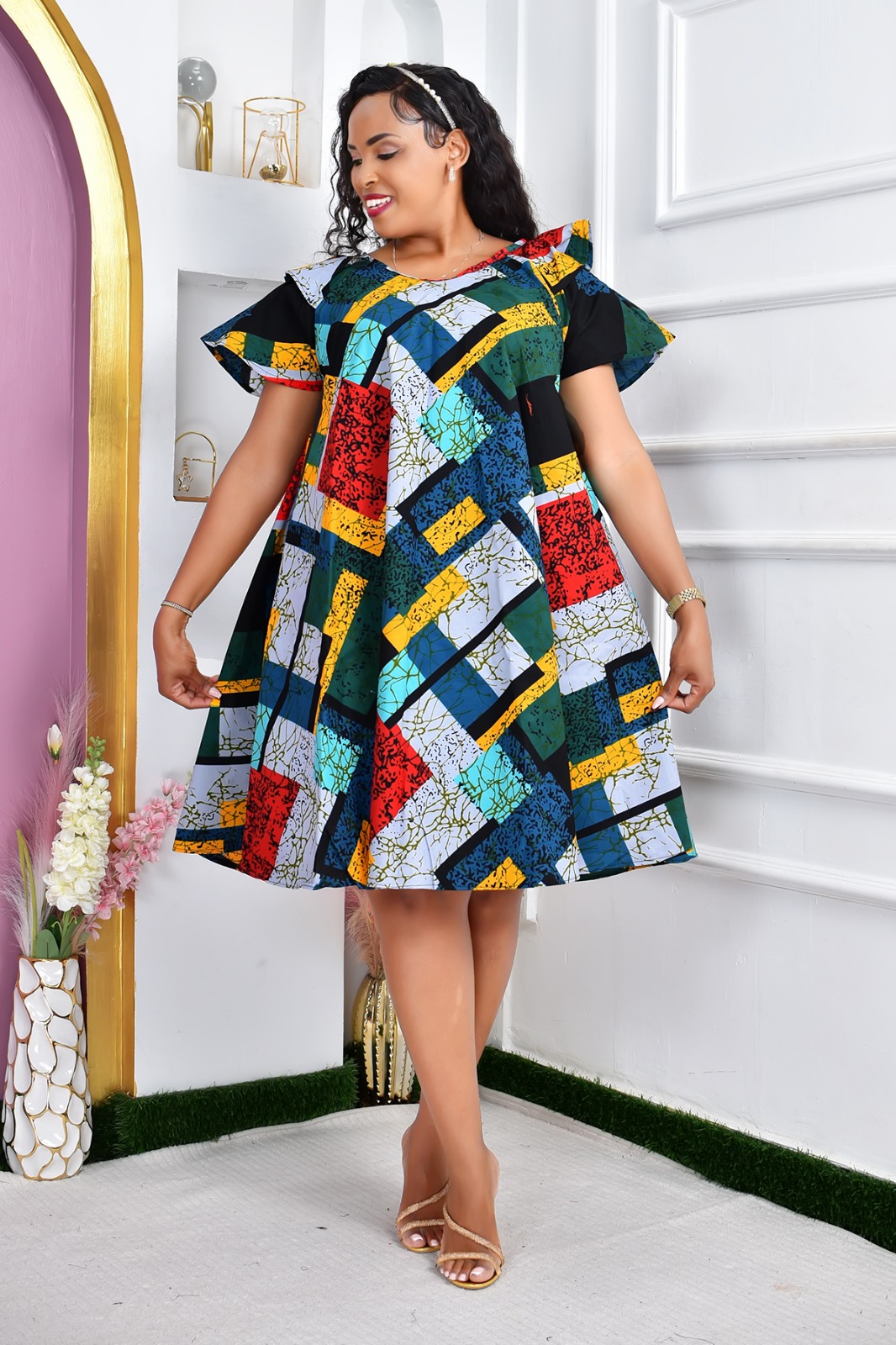 African ladies shift dress