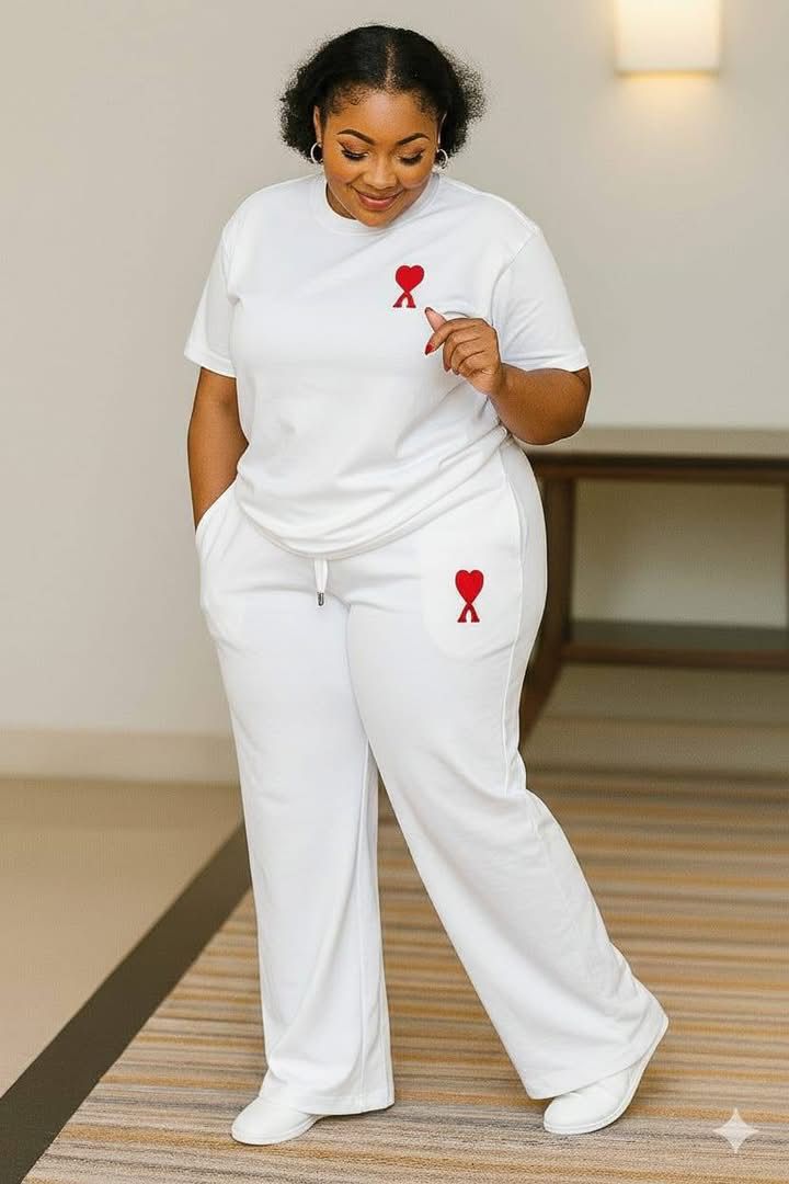 Women's cotton two piece set