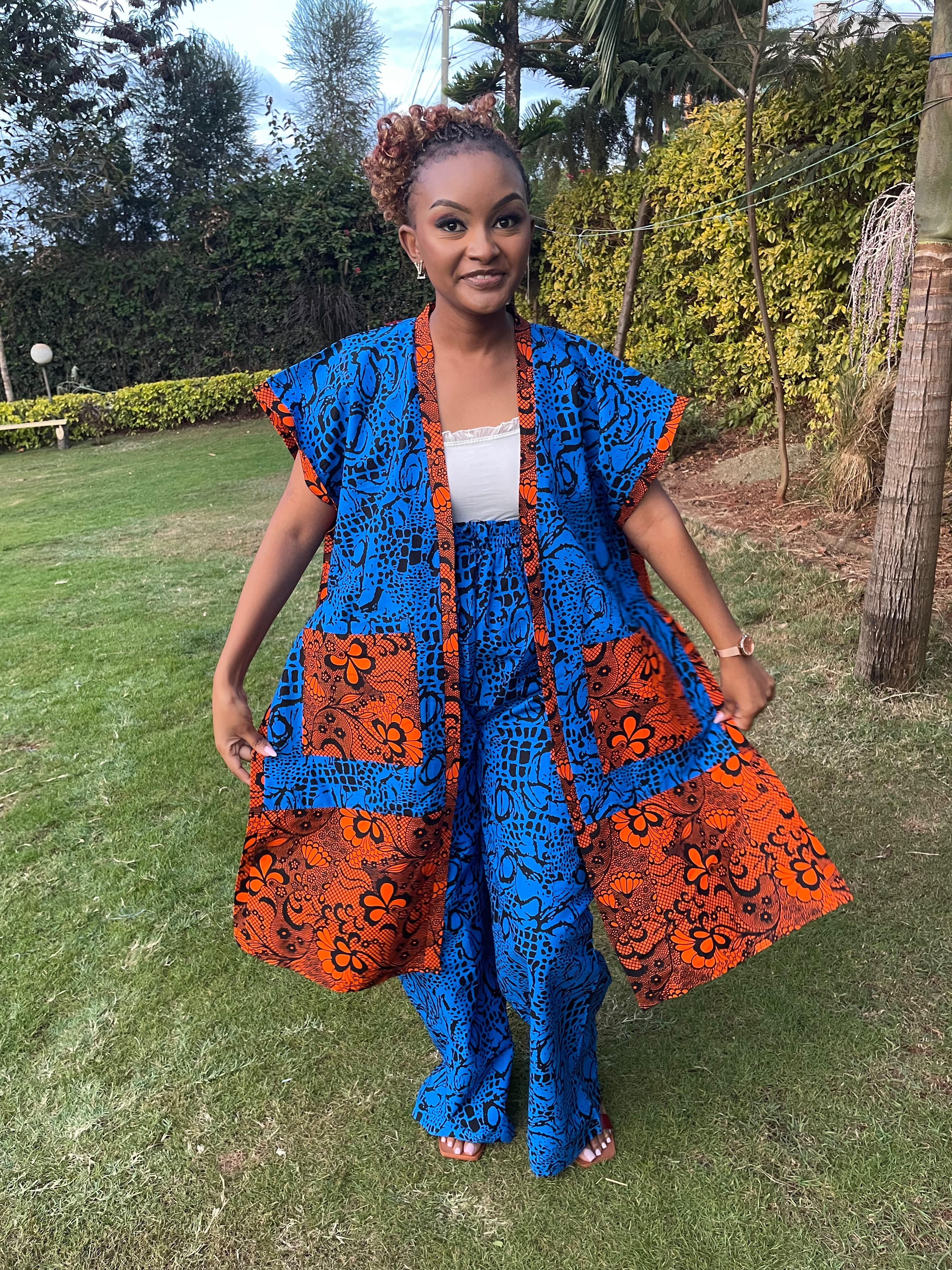 Ankara kimono set